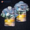 The Us Air Force Lockheed Martin Mc-130j Commando Ii (l382/100) Hawaiian Shirt