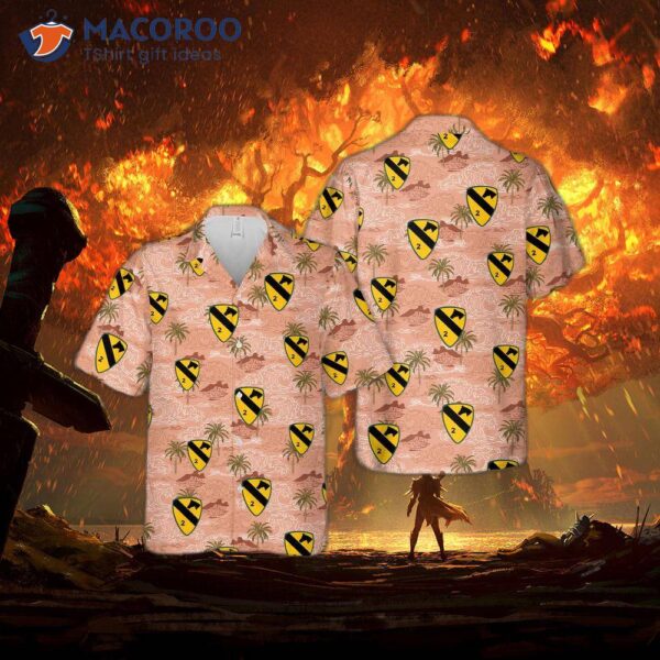 The Us Army 2nd Brigade Combat Team, 1st Cavalry Division, “black Jack Brigade” Hawaiian Shirt