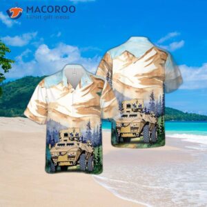 The Us Army Georgia National Guard M1200 Guardian “armored Knight” Hawaiian Shirt