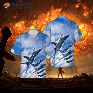 The Us Navy Blue Angels Show Hawaiian Shirt.
