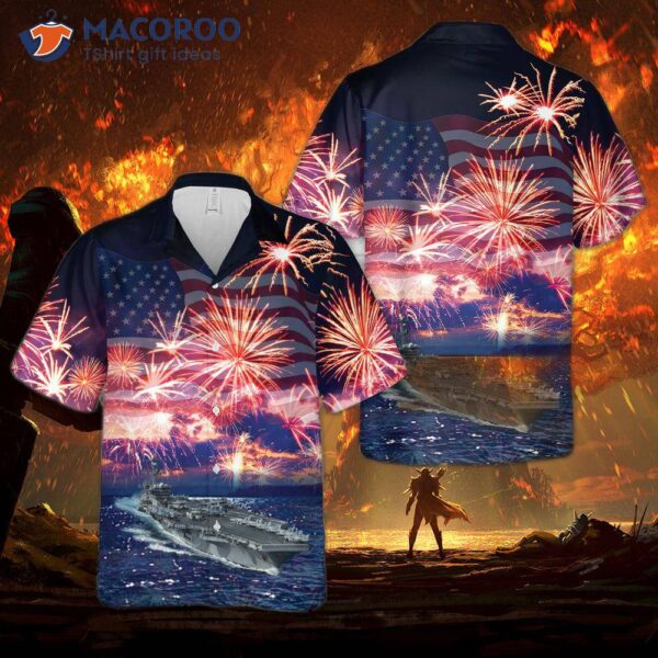 The Uss Carl Vinson Wore A Hawaiian Shirt On Fourth Of July.