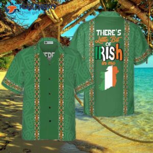 There’s A Little Bit Of Irish In Me; Ireland Hawaiian Shirt.