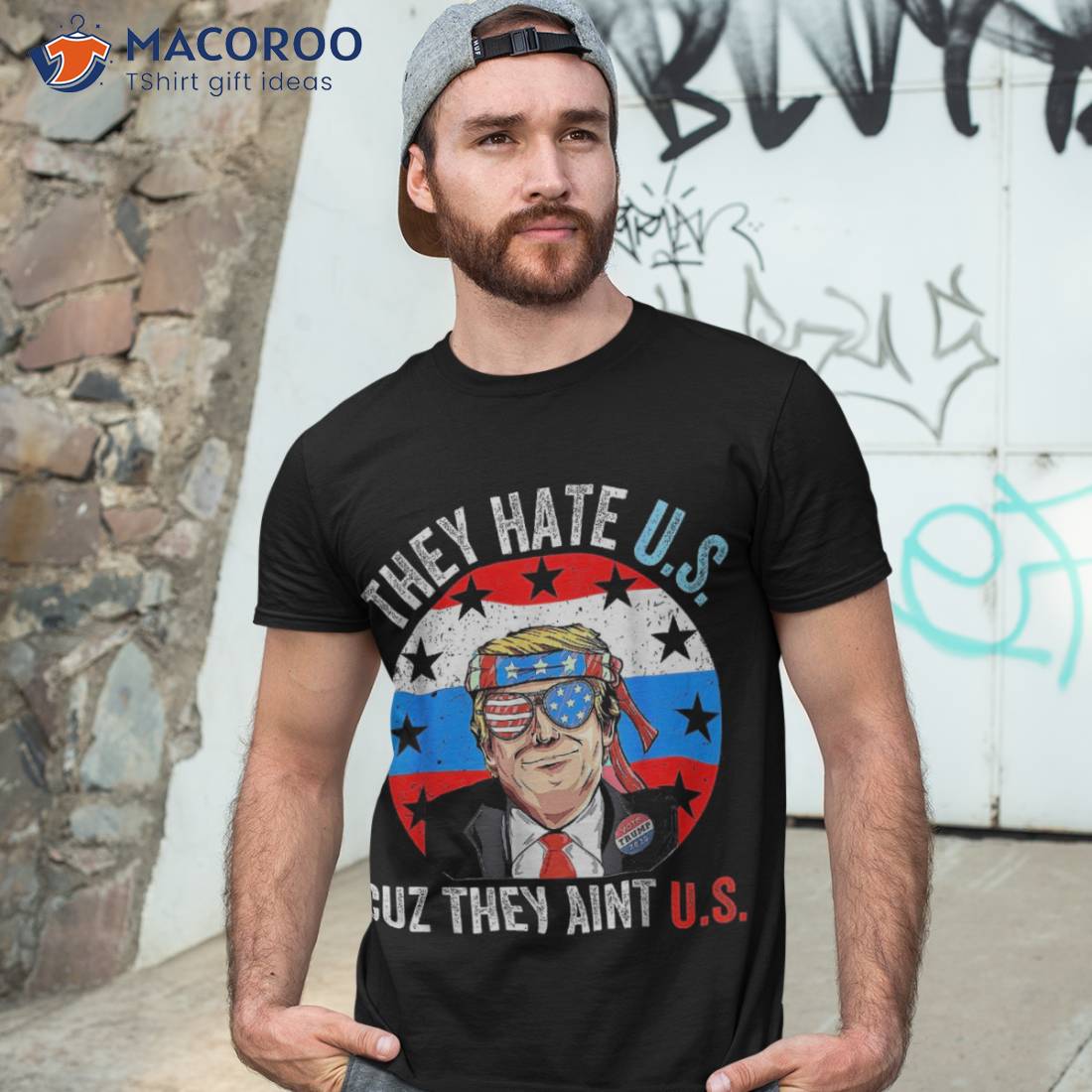  They Hate Us Cuz They Ain't Us Funny 4th of July T-Shirt :  Clothing, Shoes & Jewelry