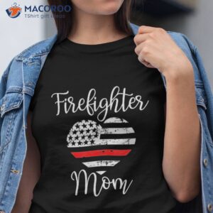thin red line firefighter mom gift from son fireman shirt tshirt