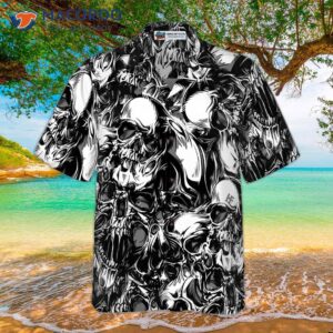 third diional skull pattern hawaiian shirt 3