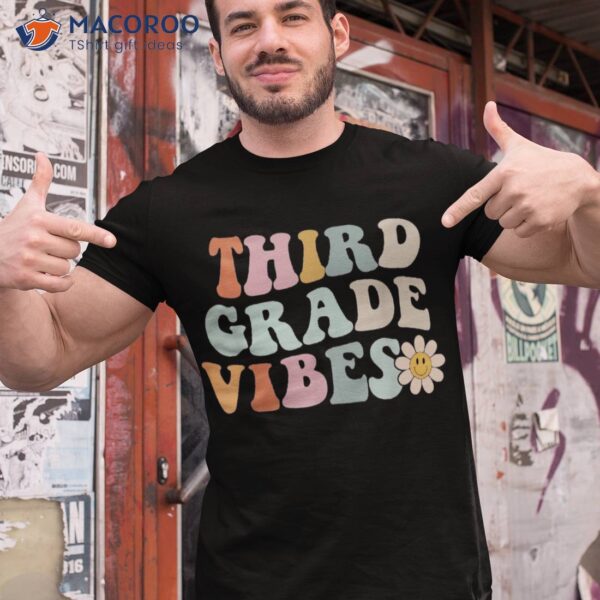 Third Grade Vibes 3rd Retro Gnoovy Back To School Shirt