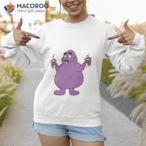thirsty grimace loves drink shirt sweatshirt 1