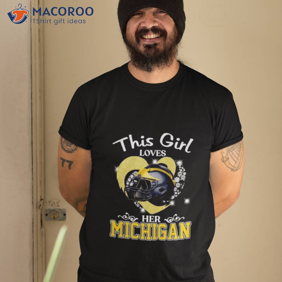 This Girl Loves Her Michigan Wolverines Helmet 2023 Shirt This Girl Loves Her Michigan Wolverines Helmet 2023 Shirt