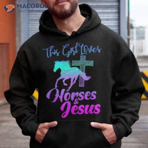 This Girl Loves Horses & Jesus Christian Equestrian Riding Shirt