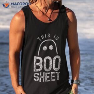 this is boo sheet halloween pumpkin ghost matching outfit shirt tank top