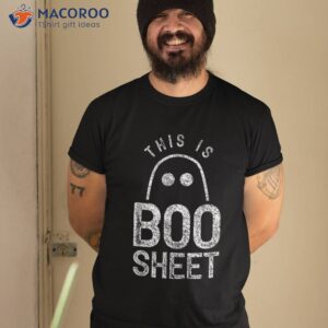 This Is Boo Sheet Halloween Pumpkin Ghost Matching Outfit Shirt