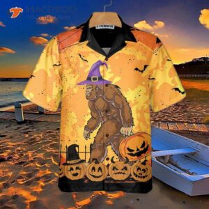 this is my human costume halloween hawaiian shirt bigfoot and funny shirt for halloween 2