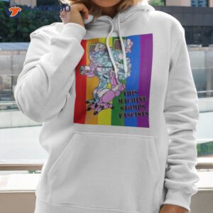 this machine stomps fascists shirt hoodie 2