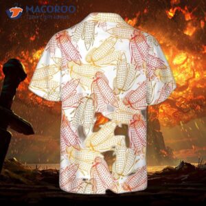 this sentence should read corn sketch pattern hawaiian shirt corn shirt for print short sleeve shirt 1