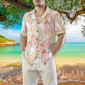 this sentence should read corn sketch pattern hawaiian shirt corn shirt for print short sleeve shirt 3