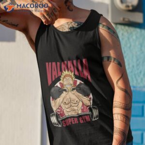 thorkell gym anime and manga fan art vinland saga shirt tank top 1