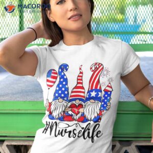 three american gnomes nurses 4th of july nurse life shirt tshirt 1