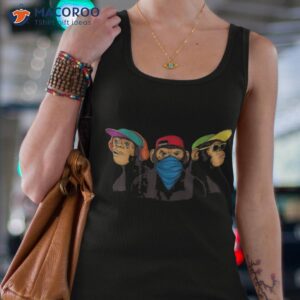 three wise monkeys modern graffiti shirt tank top 4