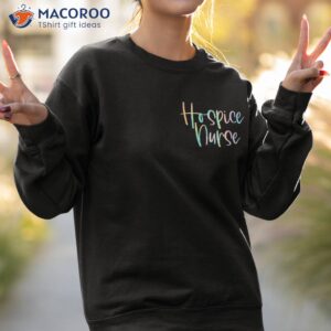 tie dye hospice nurse life pocket shirt squad sweatshirt 2