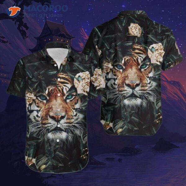 Tiger-flower Hawaiian Shirts