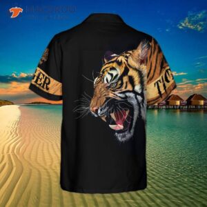 tiger print hawaiian shirt for 1