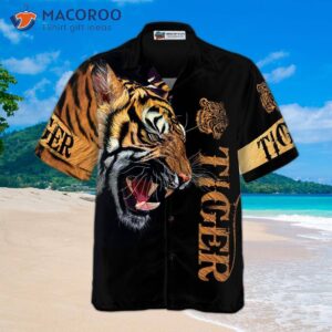 tiger print hawaiian shirt for 3