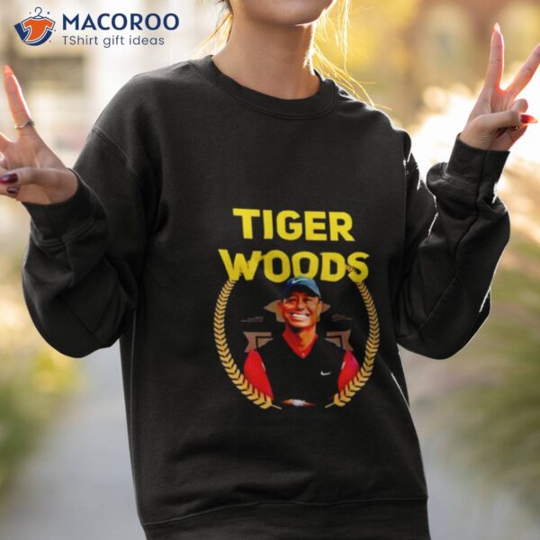 Tigers Woods Smile Photo Shirt