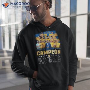 tigres 2023 liga bbva clausura campeon signatures shirt hoodie 1