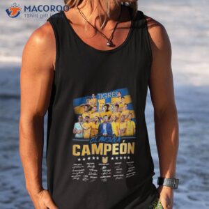 tigres 2023 liga bbva clausura campeon signatures shirt tank top