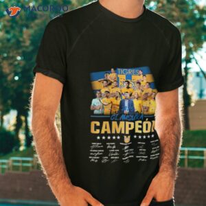tigres 2023 liga bbva clausura campeon signatures shirt tshirt