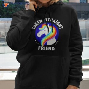 token straight friend unicorn pride month shirt hoodie