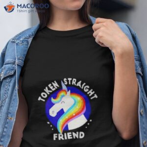 token straight friend unicorn pride month shirt tshirt