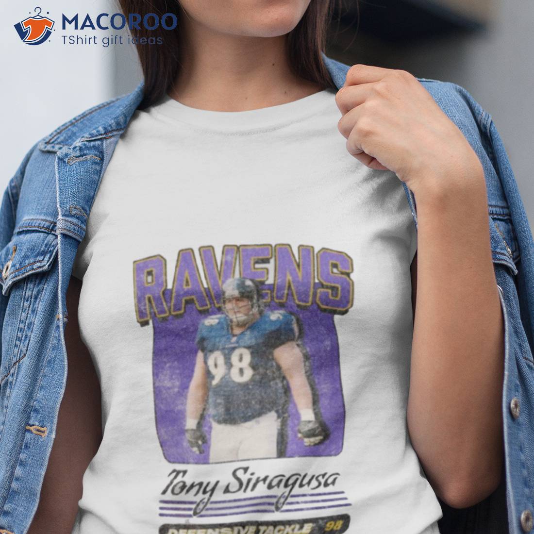 Tony Siragusa Sportr Art Ravens Football Shirt Tony Siragusa Sportr Art Ravens Football Shirt