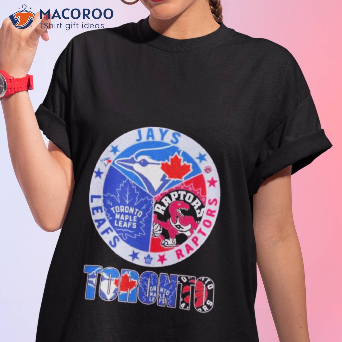 Toronto Maple Leafs Toronto Blue Jays Toronto Raptors T Shirt -   Worldwide Shipping
