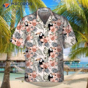 toucan and pink orchid flowers hawaiian shirt floral shirt for 2