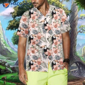 toucan and pink orchid flowers hawaiian shirt floral shirt for 3