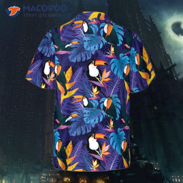 Toucan Birds, Tropical Leaves, And A Hawaiian Shirt.