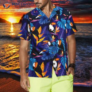 toucan birds tropical leaves and a hawaiian shirt 3