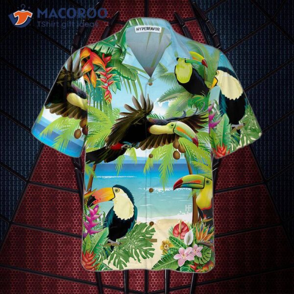 Toucan Tropical Beach Hawaiian Shirt