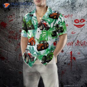 tractors tropical summer hawaiian shirt 4