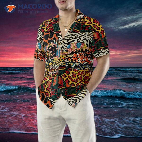 Traditional African-mixed Animal Skin Hawaiian Shirt