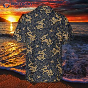 traditional chinese style hawaiian shirt with a dragon design 1