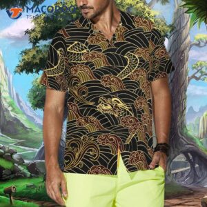 traditional dragon patterned hawaiian shirt 3