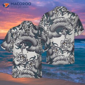 traditional floral fish hawaiian shirt 0