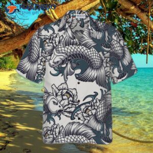 traditional floral fish hawaiian shirt 2