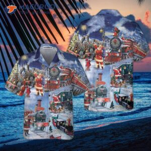 Train To Christmas Hawaiian Shirt, Funny Gift For