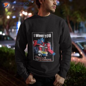 transformers optimus prime i want you retro poster shirt sweatshirt