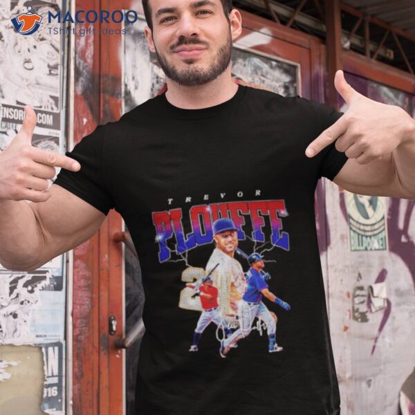 Trevor Plouffe Minnesota Twins Signatures Series Shirt