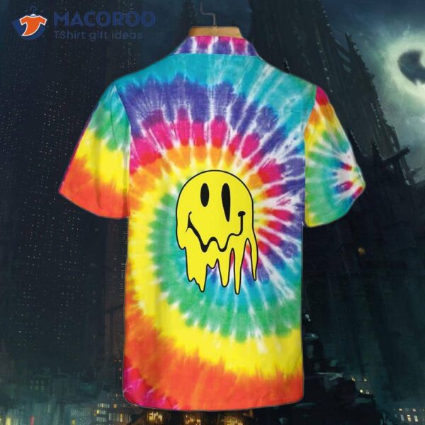 Trippy Hippie Rainbow Tie-dye Hawaiian Shirt, Unique Shirt For And