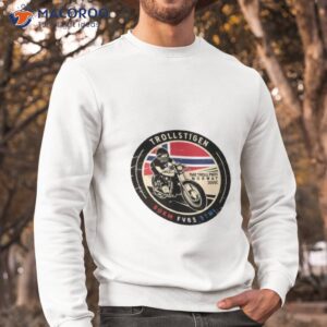 trollstigen norway motorcycle shirt sweatshirt